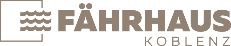 Logo des Fährhauses Koblenz in schlichten, eleganten Buchstaben.